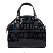 VON DUTCH 'REFLECTION ONYX BOWLER' Bag