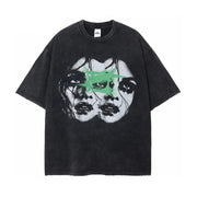 HOMINUS 'Ripped Vintage Double Faces Graphic' Tee